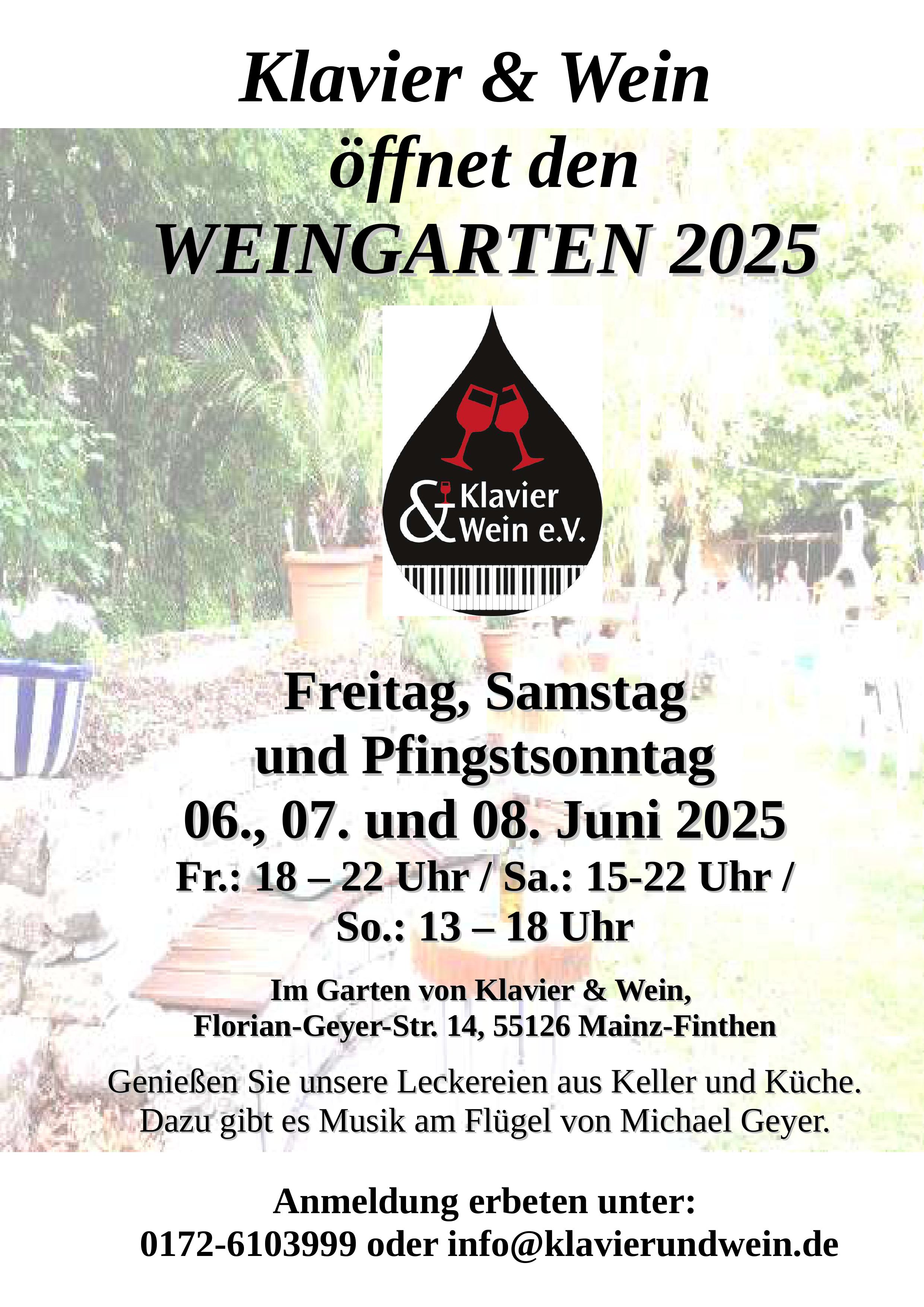 Gartenwirtschaft 2025-06-06 Plakat